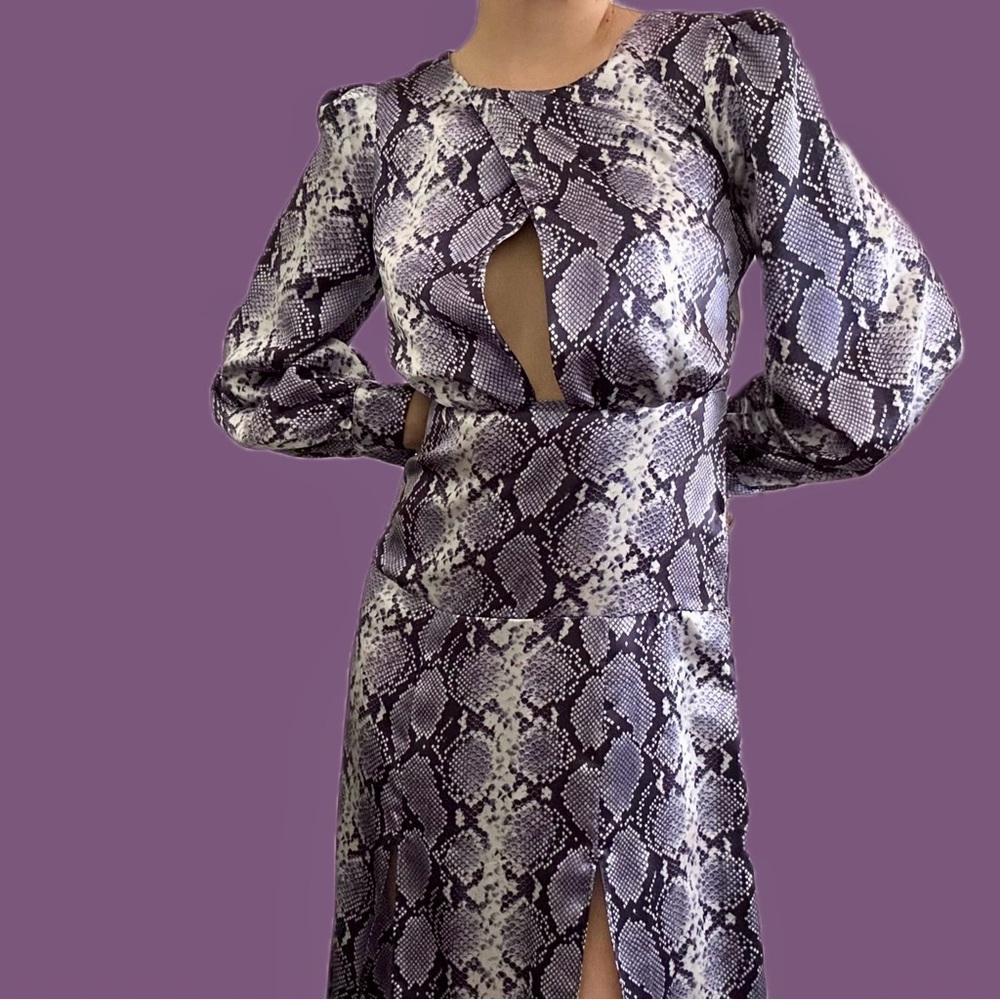 🎄FIRM PRICE🎄 Top shop Snake Cutout Midi Dress - Picture 5 of 16